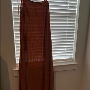 Rust Orange Maxi Dress